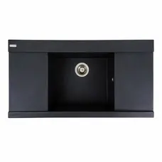 Гранітна мийка для кухні Platinum 9651 ATLAS матовий Карбон