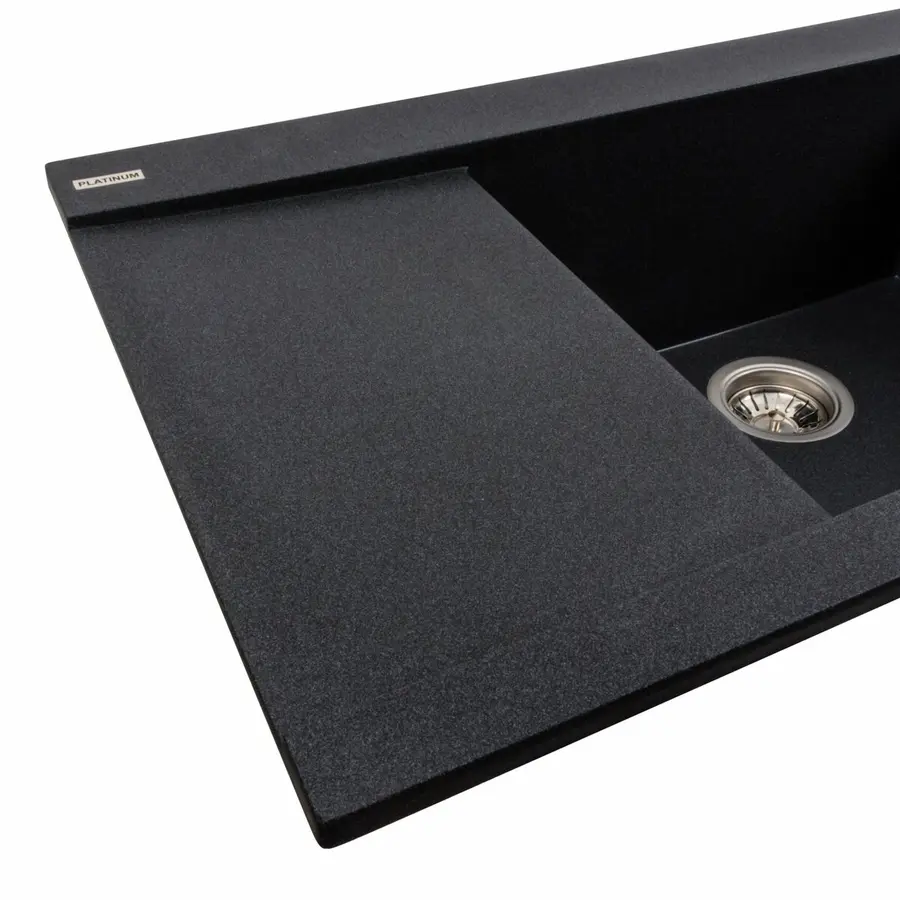 Гранітна мийка для кухні Platinum 9651 ATLAS матовий Карбон