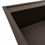 Гранитная мойка для кухни Platinum 7950 AZURIT матовая Темная скала