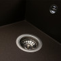 Гранитная мойка для кухни Platinum 7950 AZURIT матовая Темная скала