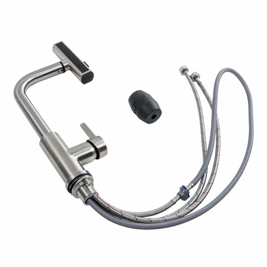 Змішувач кухонний нержавійка Platinum XK08A