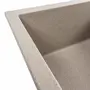 Гранитная мойка для кухни Platinum 6550 LOTOS матовая Сафари