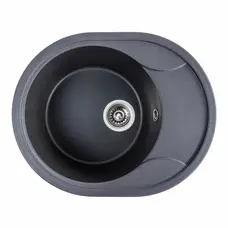 Гранітна мийка для кухні Platinum 5847 ONYX матовий Моріон