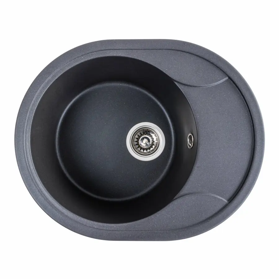 Гранітна мийка для кухні Platinum 5847 ONYX матовий Моріон