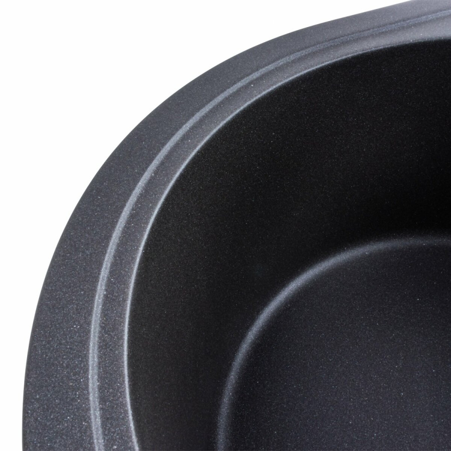 Гранитная мойка для кухни Platinum 5847 ONYX матовый Морион