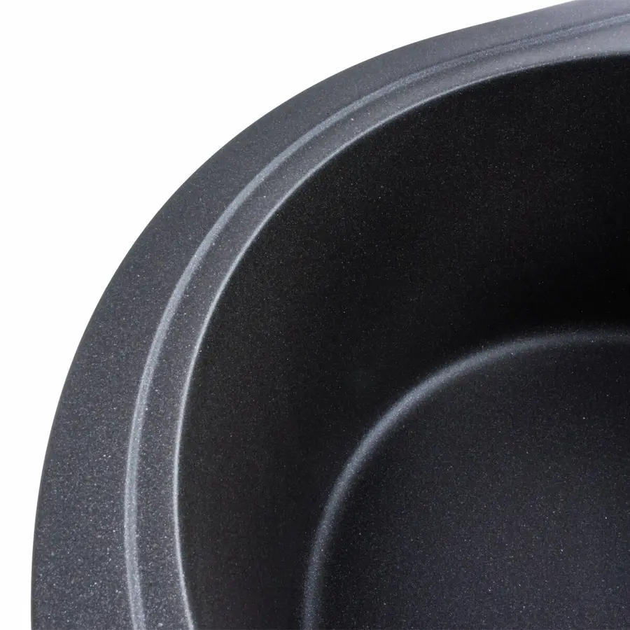 Гранітна мийка для кухні Platinum 5847 ONYX матовий Моріон