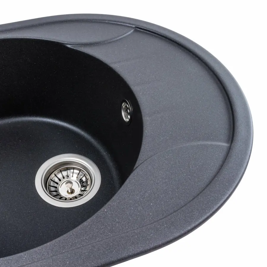 Гранітна мийка для кухні Platinum 5847 ONYX матовий Моріон