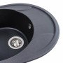 Гранитная мойка для кухни Platinum 5847 ONYX матовый Морион