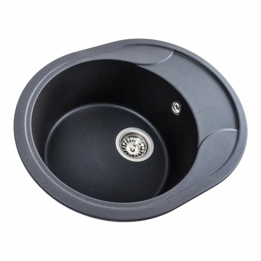 Гранітна мийка для кухні Platinum 5847 ONYX матовий Моріон