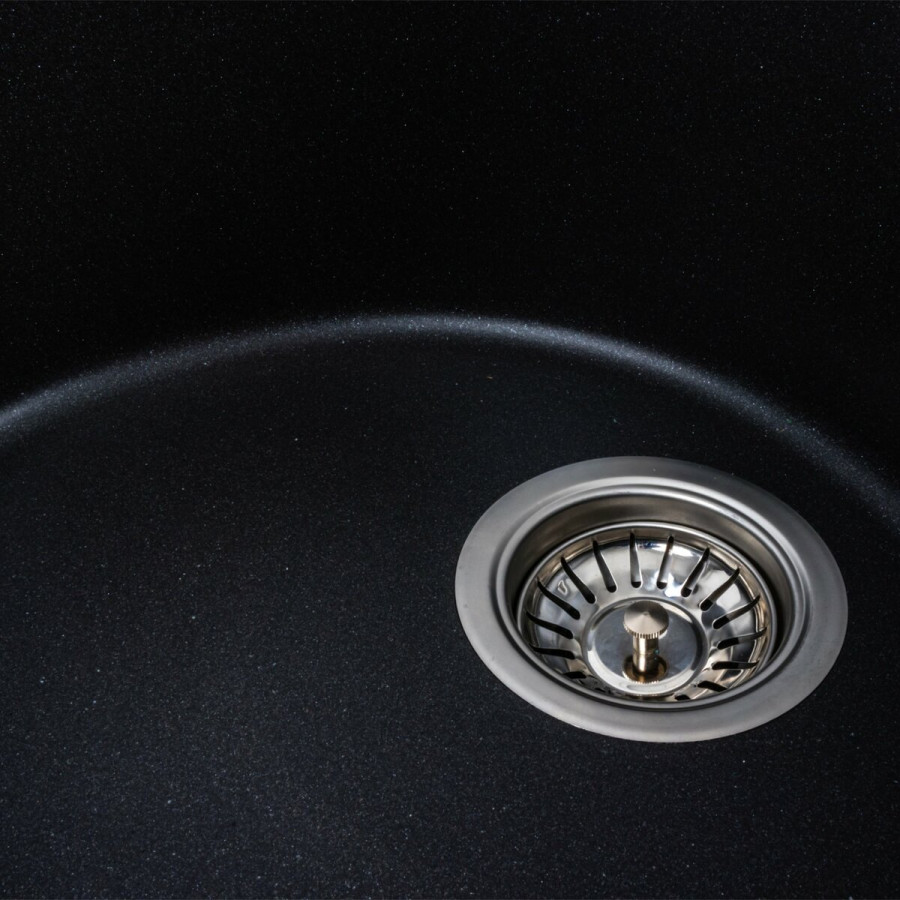 Гранитная мойка для кухни Platinum 5847 ONYX матовый Морион