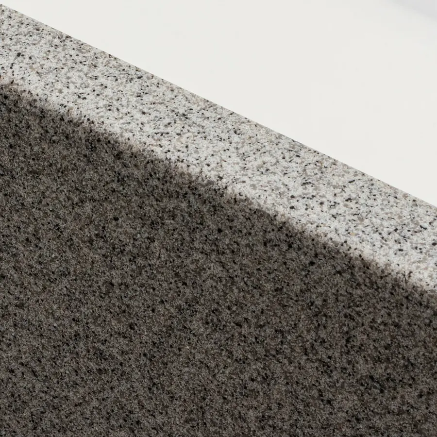 Гранітна мийка для кухні Platinum 4040 RUBA матовий сірий