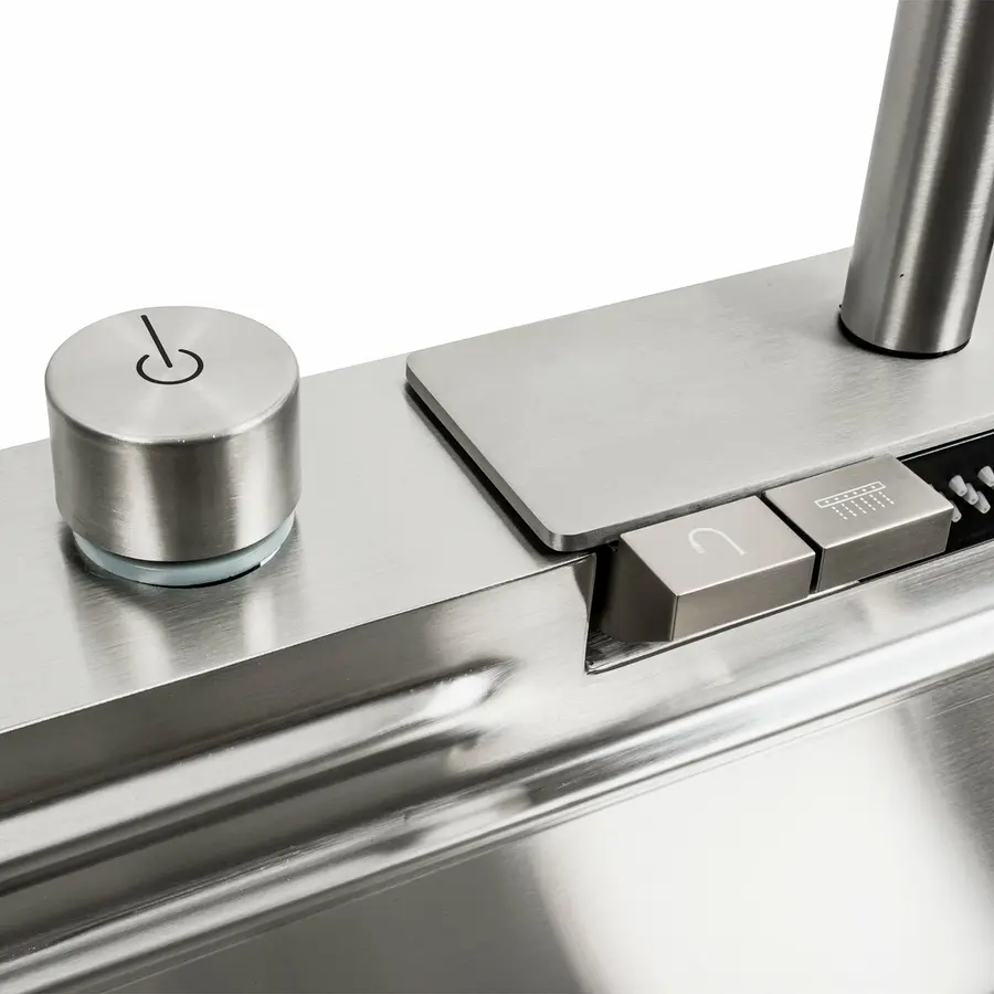 Кухонна мийка 75*45G сатин Platinum Handmade "Водоспад" повна комплектація