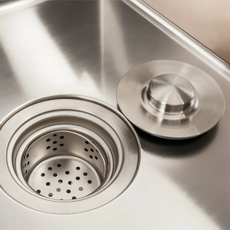 Кухонна мийка нержавійка CM 78*48 VALESO Handmade на дві чаші (круглий сифон, 3.0/0.8)