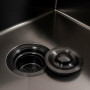 Кухонная мойка 50*50 PVD черная DECOR Valeso Handmade (сифон круглый, 3,0/0,8)