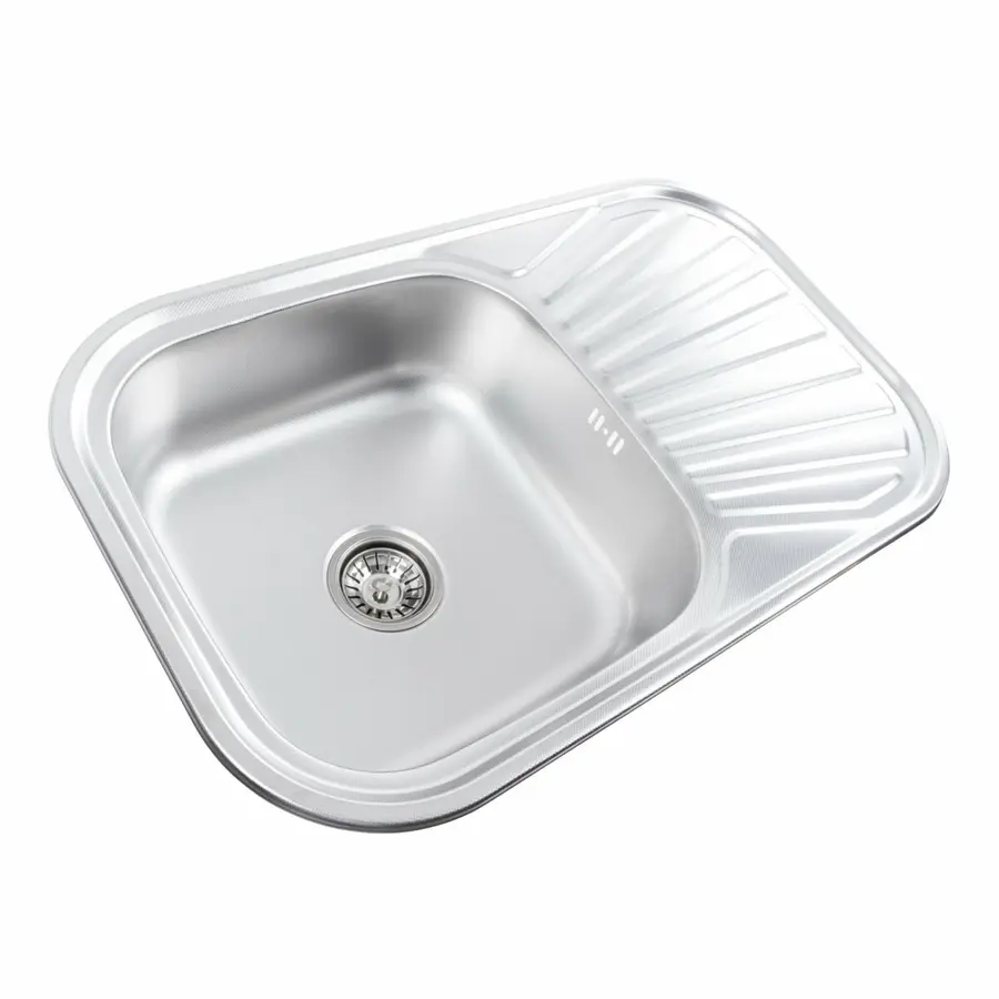 Кухонная мойка из нержавеющей стали закругленная VALESO ДЕКОР 7848 (0,8/180 мм)