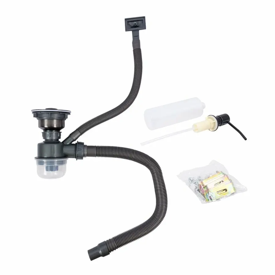 Кухонная мойка PVD черная 44*44 VALESO Handmade монтаж под столешницу (3.0/0.8)