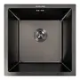 Кухонная мойка PVD черная 44*44 VALESO Handmade монтаж под столешницу (3.0/0.8)