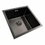 Кухонная мойка PVD черная 44*44 VALESO Handmade монтаж под столешницу (3.0/0.8)
