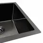 Кухонная мойка PVD черная 44*44 VALESO Handmade монтаж под столешницу (3.0/0.8)
