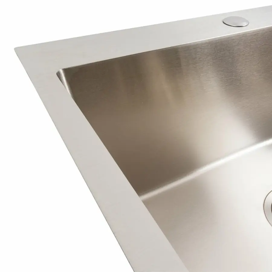 Кухонна мийка 58*43 нержавійка VALESO Handmade (товщина 3,0/1,5)