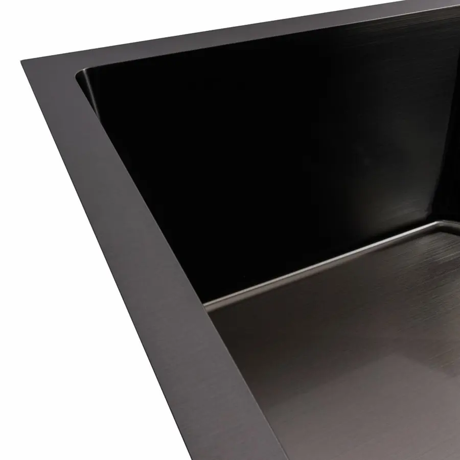 Кухонна мийка VALESO Handmade 65х43 PVD (3,0/0,8) чорна