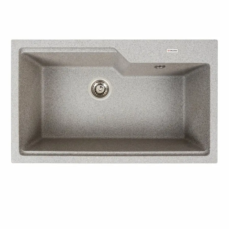 Гранитная мойка для кухни VALESO NIKA 7545 матовая Серая