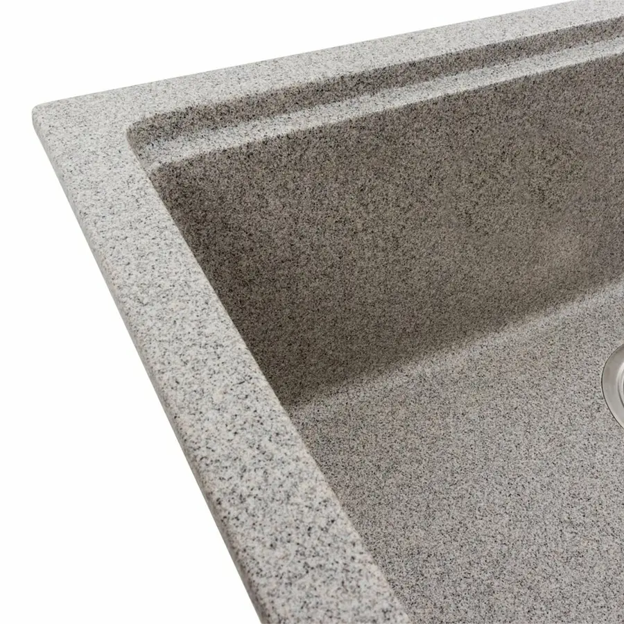 Гранитная мойка для кухни VALESO NIKA 7545 матовая Серая