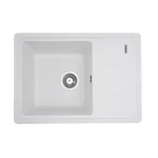 Гранітна мийка для кухні VALESO LIANA 6243 матова Білосніжна