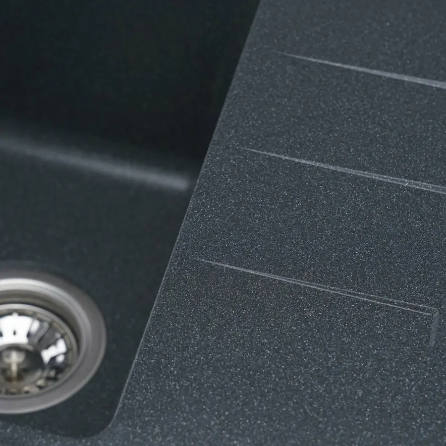 Гранитная мойка для кухни VALESO LIANA 6243 матовая Антрацит