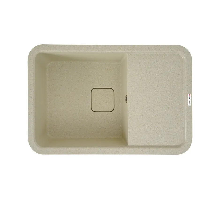 Гранітна мийка для кухні VALESO 7850 CUBE матова Пісок