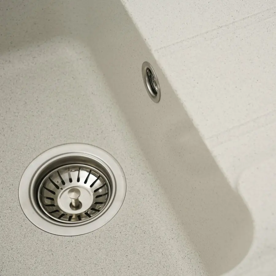 Гранитная мойка для кухни VALESO VERONA 7850 матовая Белая в точку