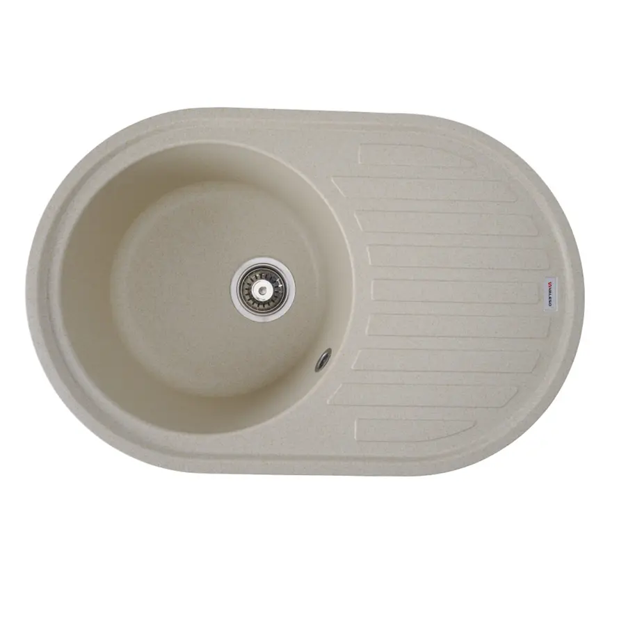 Гранитная мойка для кухни VALESO LIRA 7750 матовая Песок