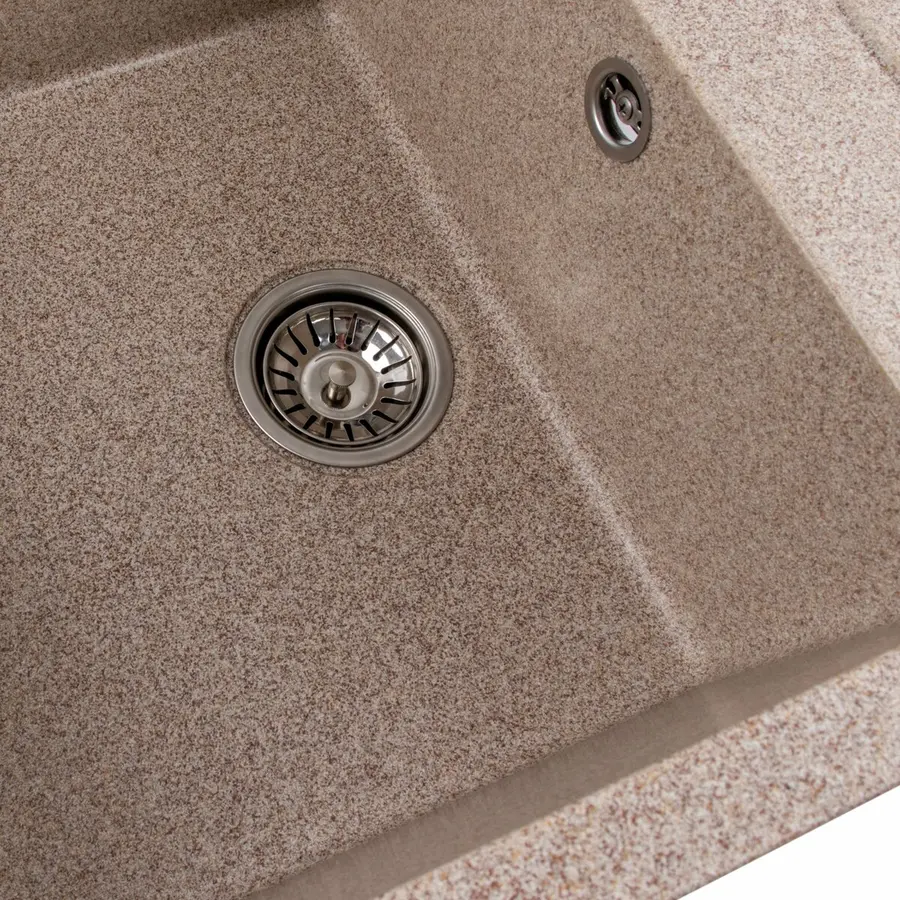 Гранітна мийка для кухні VALESO SELENA 7950 матова Карамель