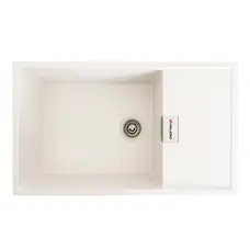 Гранітна мийка для кухні VALESO DIAMOND 8650 матова Білосніжна