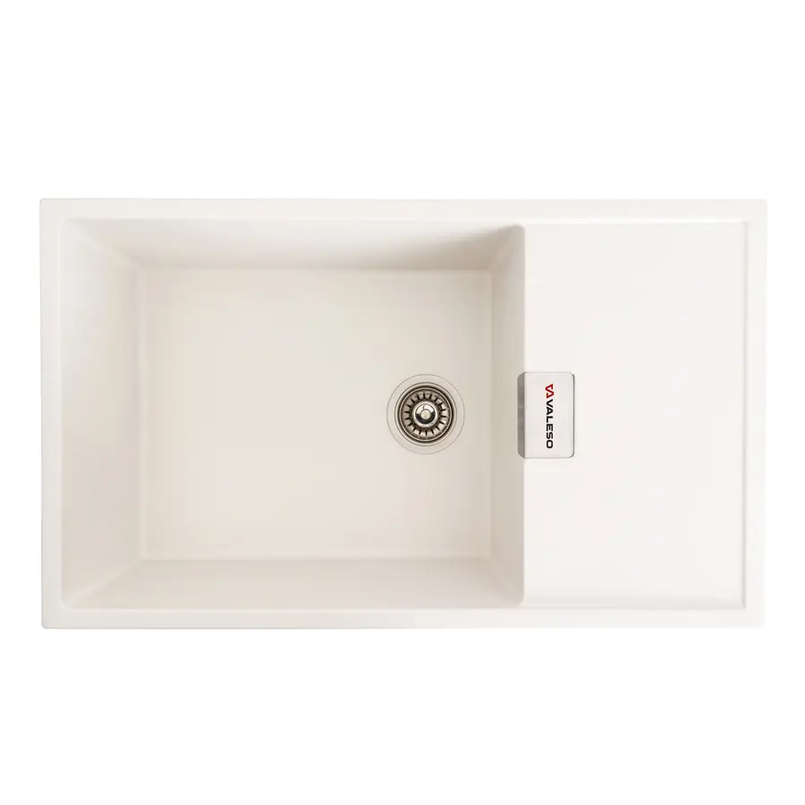 Гранітна мийка для кухні VALESO DIAMOND 8650 матова Білосніжна