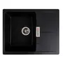 Гранитная мойка для кухни VALESO ZIRKONE 6250 матовая Черный металлик
