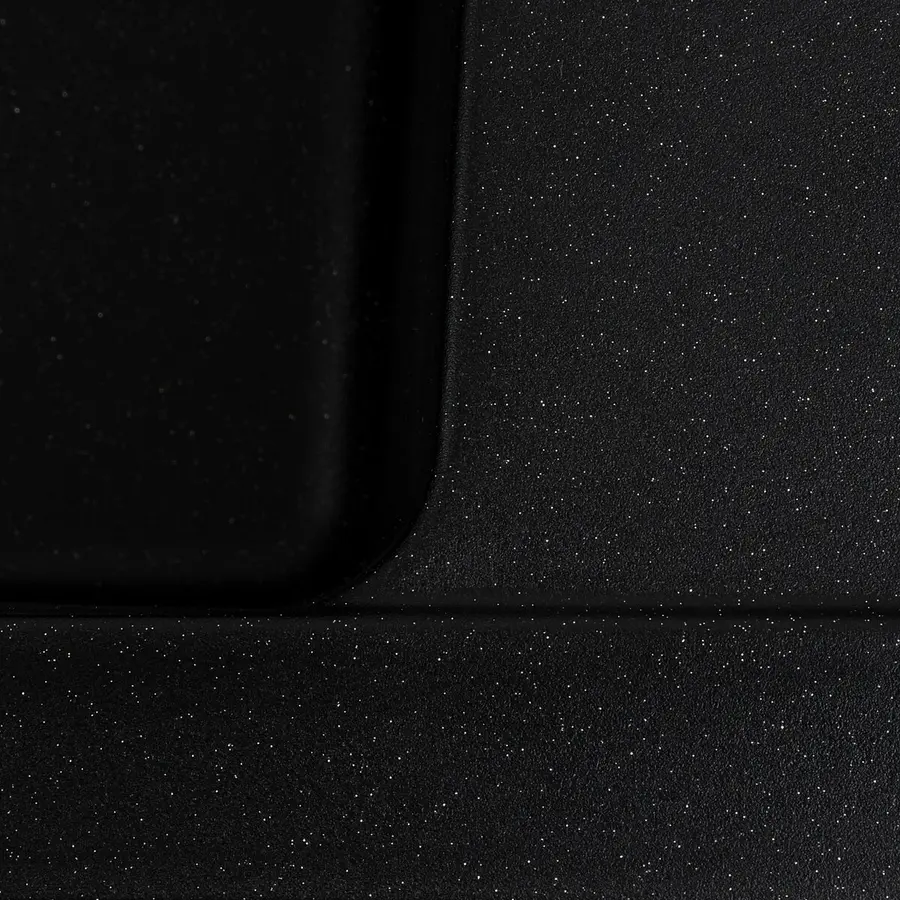 Гранитная мойка для кухни VALESO ZIRKONE 6250 матовая Черный металлик