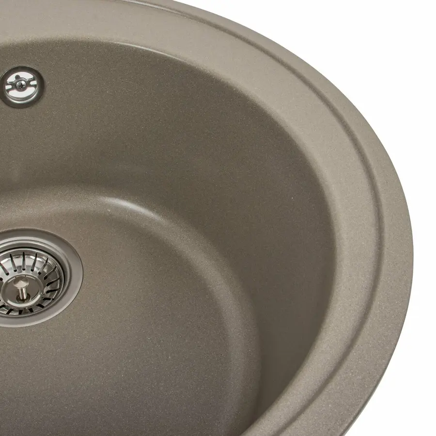 Гранитная мойка для кухни VALESO LUNA 510 матовая Титан