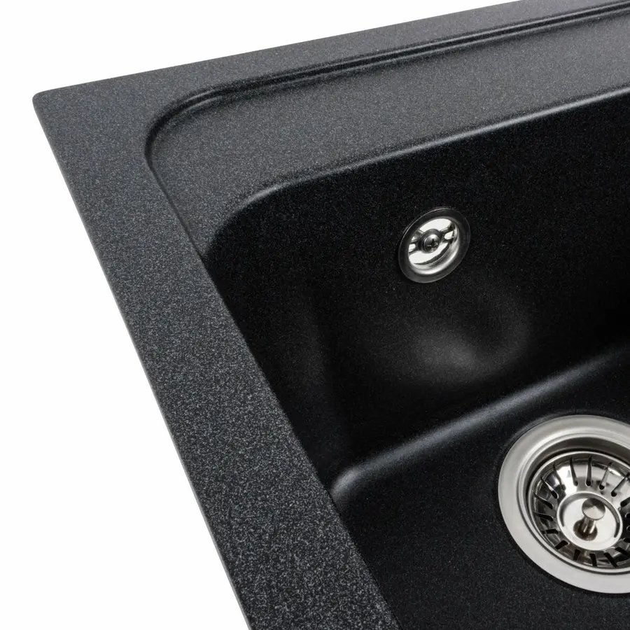 Гранитная мойка для кухни VALESO 4050 KORRADO матовая Карбон