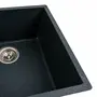 Гранитная мойка для кухни VALESO RUBA 4040 матовая Антрацит