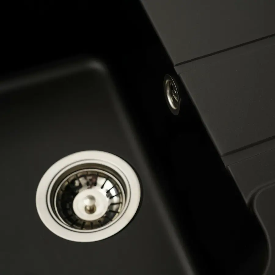 Гранитная мойка для кухни VALESO VERONA 7850 матовая Черная