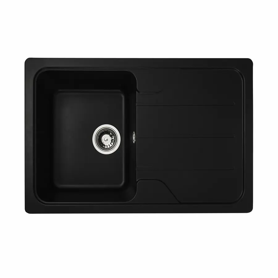 Гранитная мойка для кухни VALESO VERONA 7850 матовая Черная