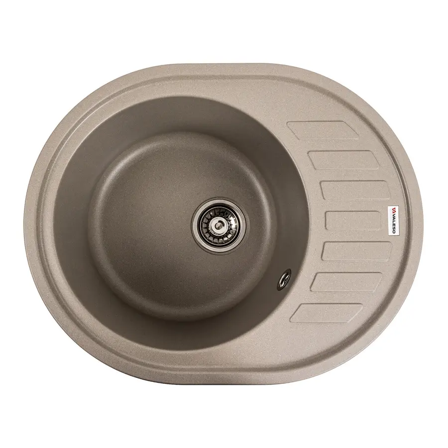 Гранитная мойка для кухни VALESO SOUL 6250 матовая Титан