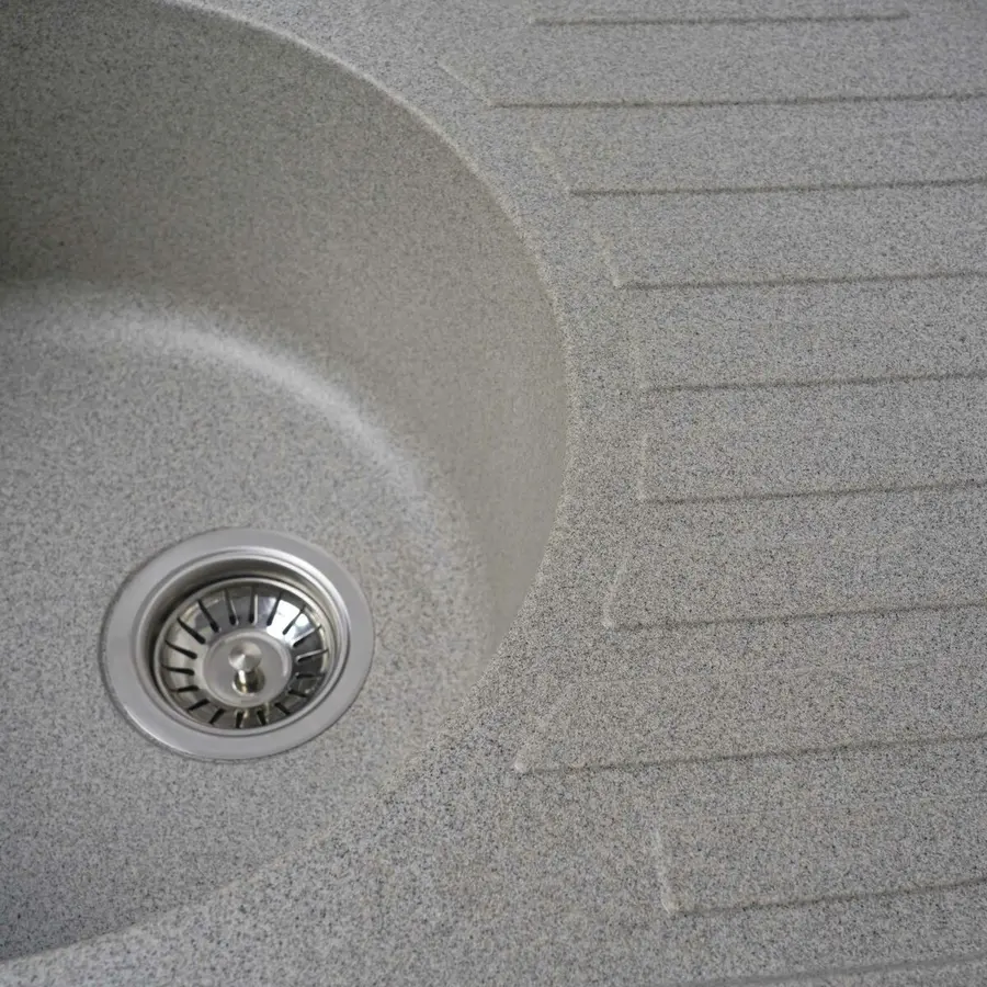 Гранитная мойка для кухни VALESO LIRA 7750 матовая Серая