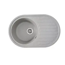 Гранитная мойка для кухни VALESO LIRA 7750 матовая Серая