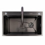 CM 75*46B Кухонна мийка PVD чорна (Work station) Valeso Handmade