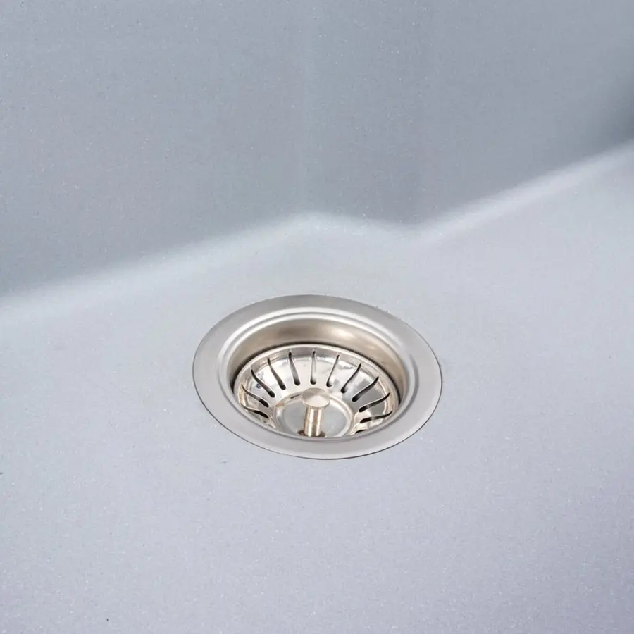 Гранітна мийка для кухні VALESO NIKA 7545 матова Сірий металік