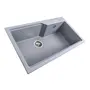 Гранітна мийка для кухні VALESO NIKA 7545 матова Сірий металік