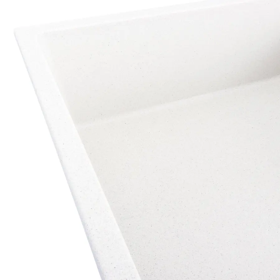 Гранитная мойка для кухни VALESO DIAMOND 8650 матовая Белая в точку