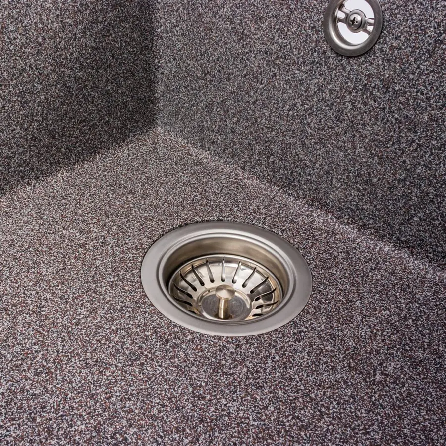 Гранитная мойка для кухни VALESO SOLID 7843 матовая Микс